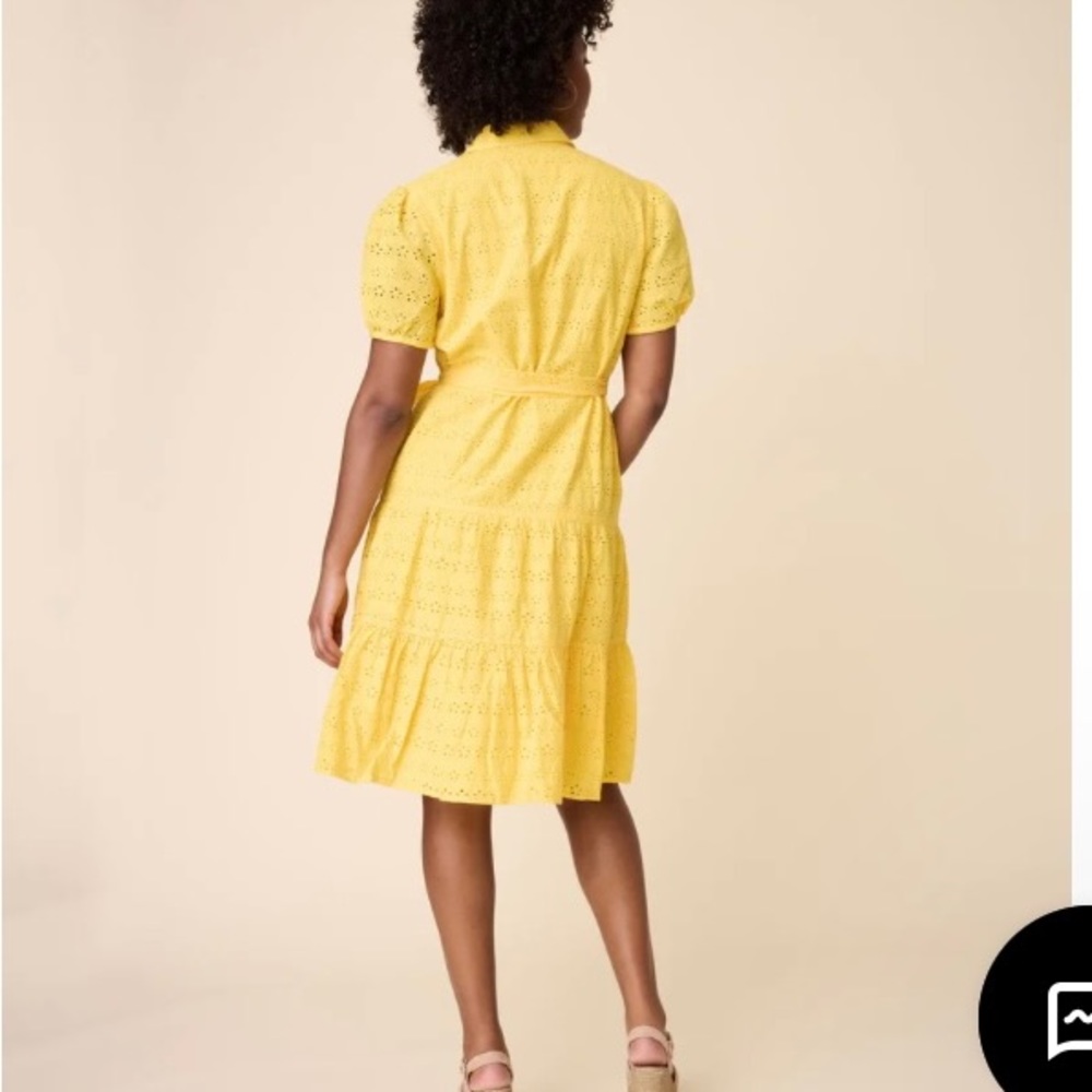Cotton Eyelet Short Sleeve Augusta Dress (untuckit) - Picture 2 of 9